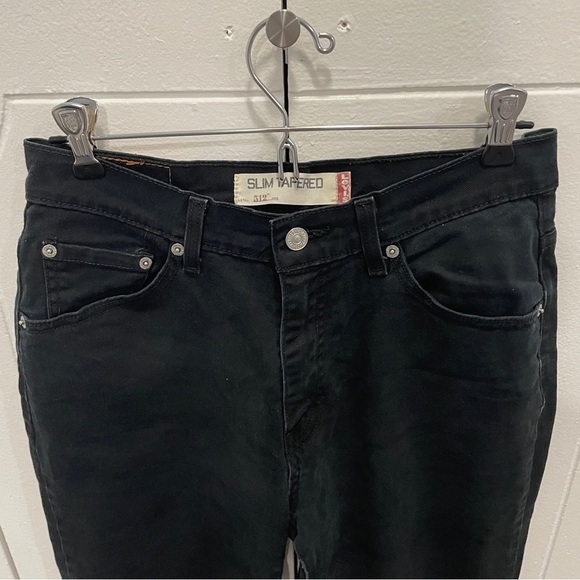 Levi's Black 512 Slim Tapered Jeans - Picture 3 of 14